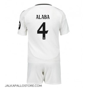 Real Madrid David Alaba #4 Kotipaita Lapsille 2024-25 Lyhythihainen (+ shortsit)